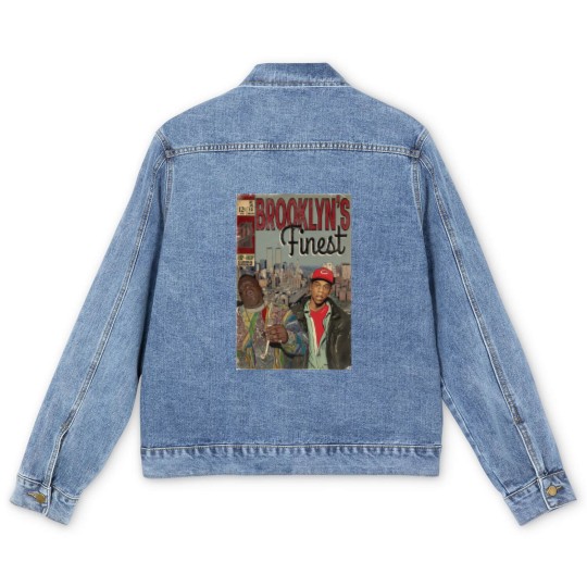 Discover Jay-z and Biggie - Brooklyns Finest Comic Book Art Men's Denim Jackets