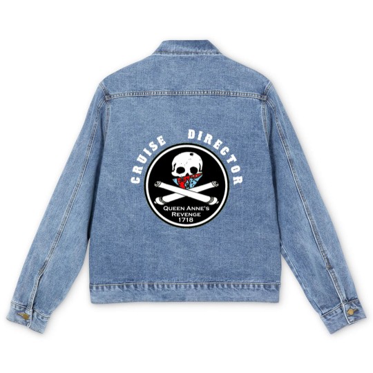 Discover Cruise Director of Queen Anne's Revenge, 1718 Men's Denim Jackets