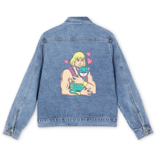 Discover He-Man's Cat - He Man - Men's Denim Jackets