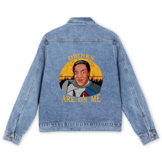 Discover Bill Cosby Drinks Are On Me Coffee Mug Men's Denim Jackets