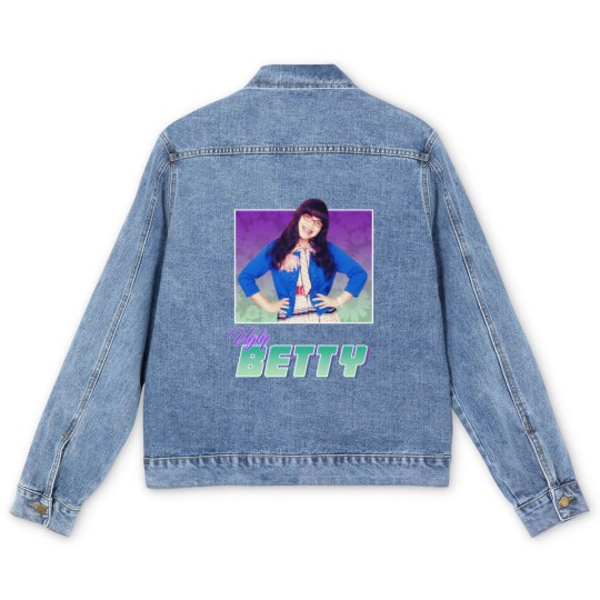 Discover Ugly Betty - 80s Style Nostalgic Print by GrumpyWire Essential Men's Denim Jackets