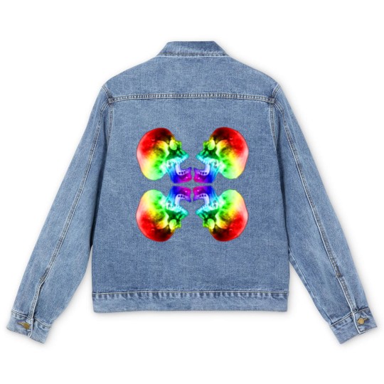 Discover Psychedelic Skulls #9 Men's Denim Jackets