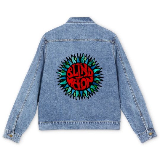 Discover Blind Melon Logo Vintage Men's Denim Jackets - Blind Melon Men's Denim Jackets, Vintage Rock Men's Denim Jackets, Music Men's Denim Jackets