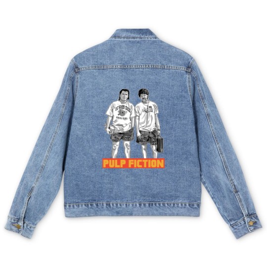 Discover Pulp Fiction Jules and Vincent Men's Denim Jackets, Quentin Tarantino Men's Denim Jackets