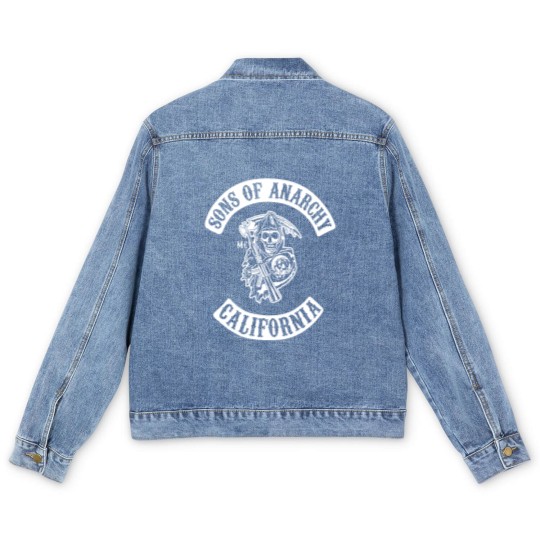 Discover Mens Sons of Anarchy Men's Denim Jackets (on back)