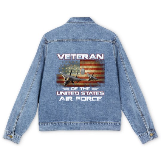 Discover Veteran of the United States US Air Force Men's Denim Jackets