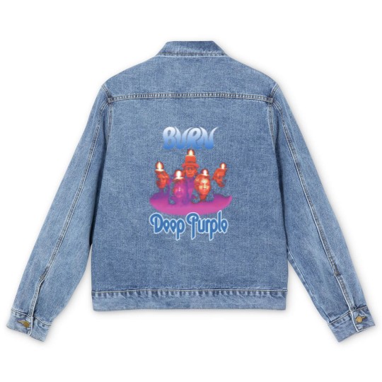 Discover Plastic Head Deep Purple Burn Men's Denim Jackets