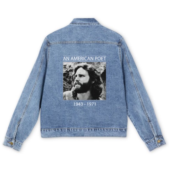 Discover Jim Morrison An American Poet Men's Denim Jackets, The Doors Rock Men's Denim Jackets,  Vintage Men's Denim Jackets, Gift Men's Denim Jackets, Vintage Men's Denim Jackets