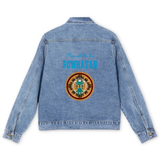 Discover Native American Powhatan Spirit - Powhatan Spirit - Men's Denim Jackets