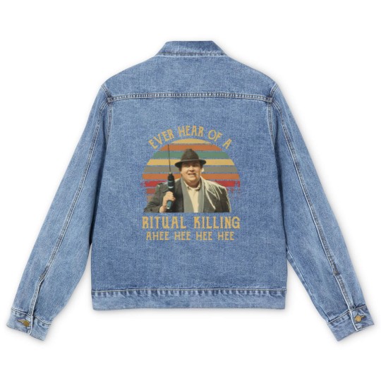 Discover Ever Heard Of A Ritual Killing Ahee Funny Buck Vintage Men's Denim Jackets, Uncle Buck Men's Denim Jackets