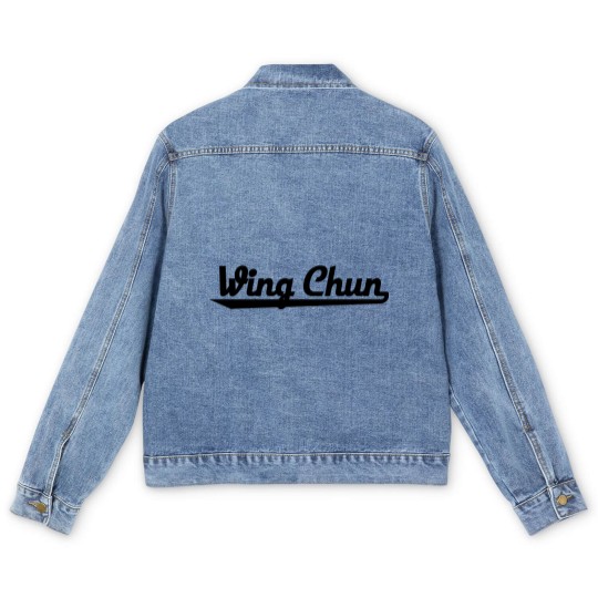 Discover Wing Chun Men's Denim Jackets