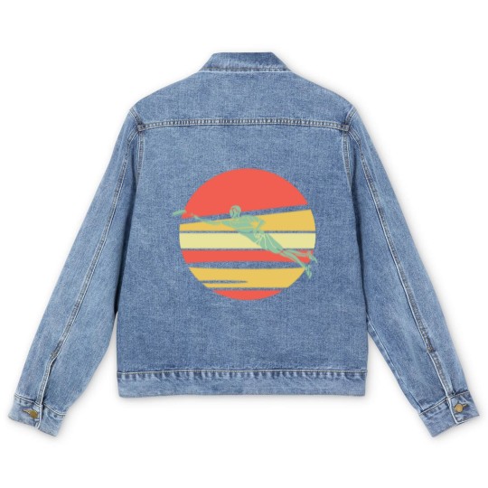 Discover Ultimate Frisbee Men's Denim Jackets