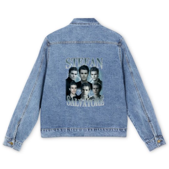 Discover Stefan Salvatore Vintage 90s Bootleg Classic Graphic Men's Denim Jackets | Stefan Retro Bootleg Rap Men's Denim Jackets