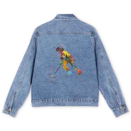 Discover Field hockey girl Men's Denim Jackets
