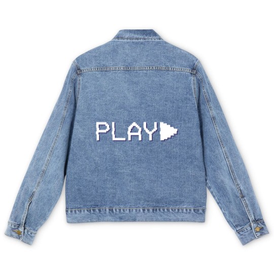 Discover Funny VHS VCR Vintage 90s 80s Men's Denim Jackets Gift Men's Denim Jackets