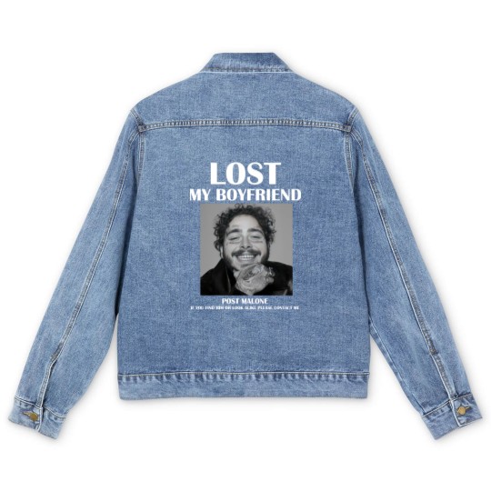 Discover Lost my boyfriend Post Malone Men's Denim Jackets