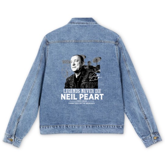 Discover Neil Peart Legends Never Die Men's Denim Jackets