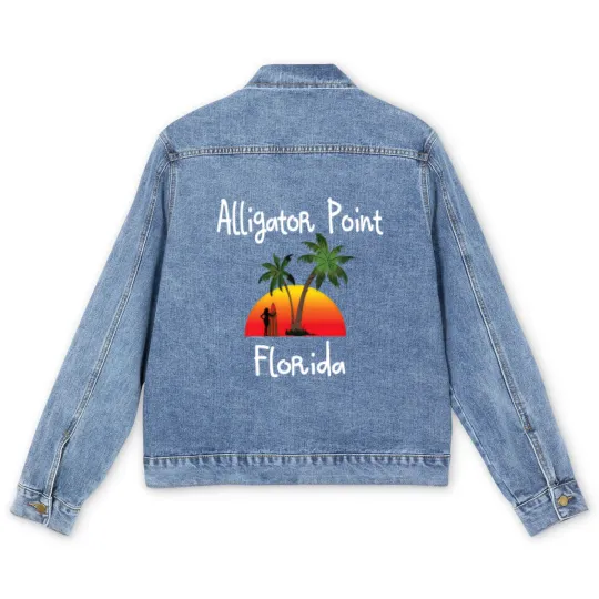 Discover Alligator Point Florida Men's Denim Jackets