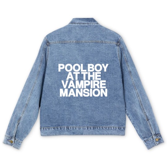 Discover Pool Boy At The Vampire Mansion Men's Denim Jackets ,Gerard Way Men's Denim Jackets, Mcr Gerard Way Men's Denim Jackets