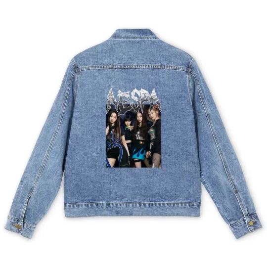Discover Aespa Vintage Members Men's Denim Jackets