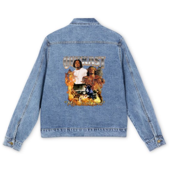 Discover Outkast Ms. Jackson Rap Men's Denim Jackets, Outkast Rap 90s Vintage Retro Classic Graphic Men's Denim Jackets