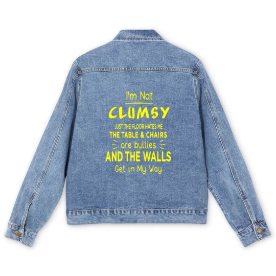 Discover I'm not clumsy Men's Denim Jackets