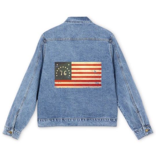 Discover USA Bennington Flag - Vintage - Usa - Men's Denim Jackets