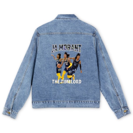 Discover The Timelord Ja Morant Memphis Grizzlies Ja Morant Men's Denim Jackets, Morant Men's Denim Jackets, Ja Morant Grizzlies