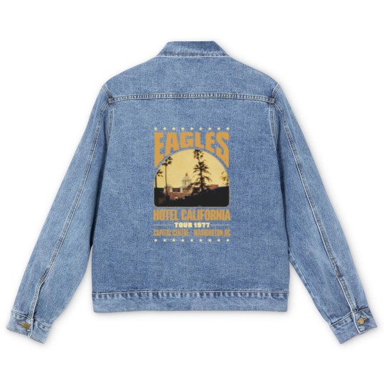 Discover Eagles Hotel California Men's Denim Jackets