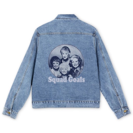 Discover Vintage Stay Golden Men's Denim Jackets Squad Goals Photo