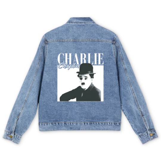 Discover Charlie Chaplin Men's Denim Jackets, The Tramp Fan Men's Denim Jackets, Charles Spencer Chaplin Vintage 90s Men's Denim Jackets