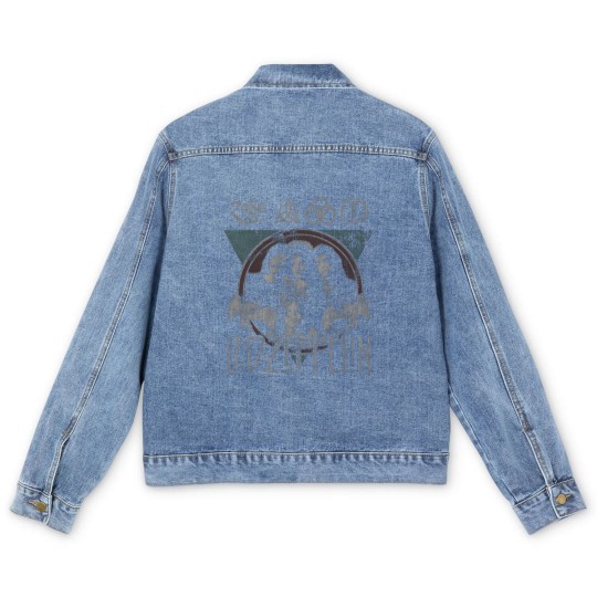 Discover LE.D ZE.PP.ELIN Rock n' Roll Men's Denim Jackets, Rock n' Roll Men's Denim Jackets, Old School Rock Men's Denim Jackets