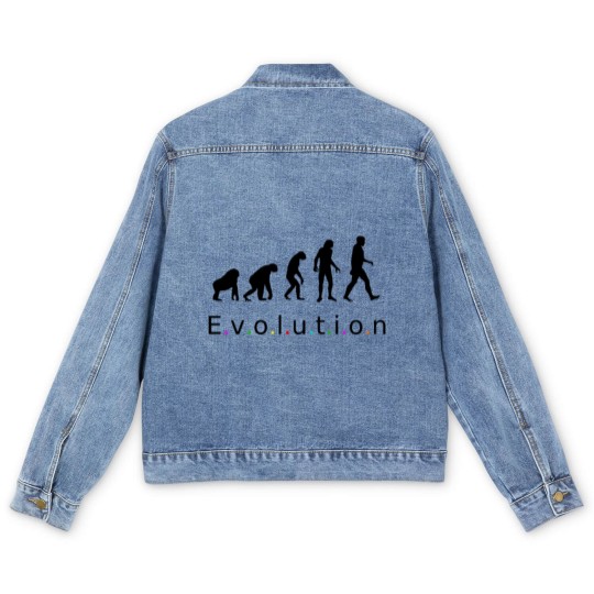 Discover Evolution, Homo Sapiens Men's Denim Jackets