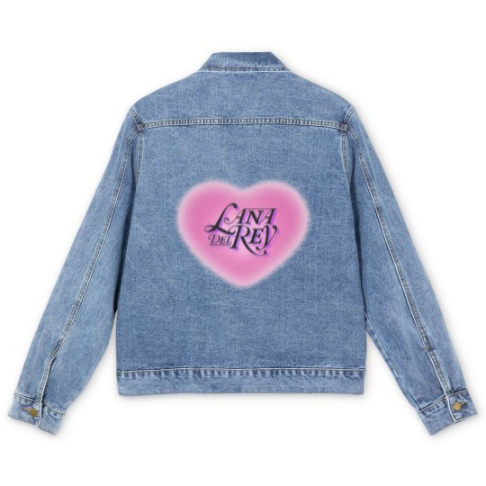 Discover Lana Del Rey Men's Denim Jackets (Pink Heart), Born To Die Men's Denim Jackets