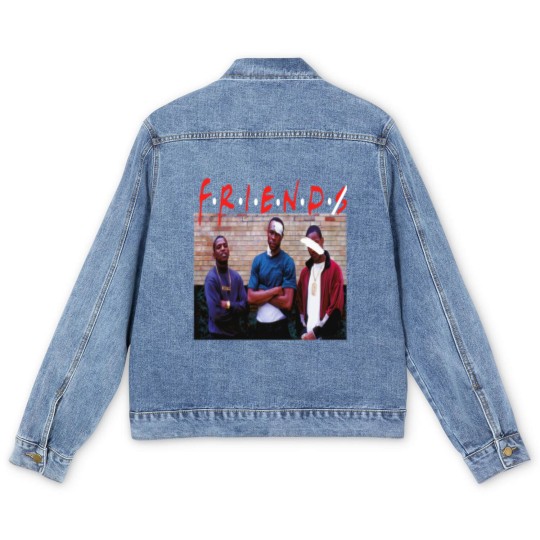 Discover Paid In Full Men's Denim Jackets PIF FRIENDS Men's Denim Jackets