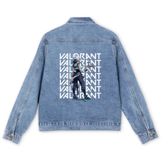 Discover 2 Valorant Jett Men's Denim Jackets