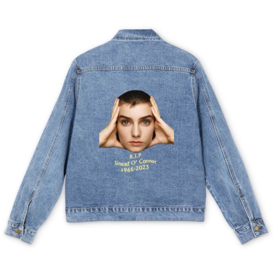 Discover RIP Sinead O'Connor Men's Denim Jackets, Sinead O'Connor Men's Denim Jackets, Feminist Singer Men's Denim Jackets