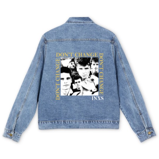 Discover Vintage INXS Dont Change Men's Denim Jackets, 1990s X Tour Vintage Concert