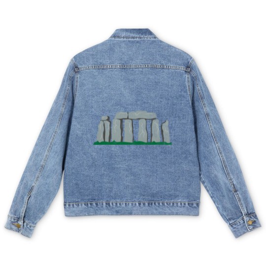 Discover stonehenge gift wiltshire temple sightseeing Men's Denim Jackets
