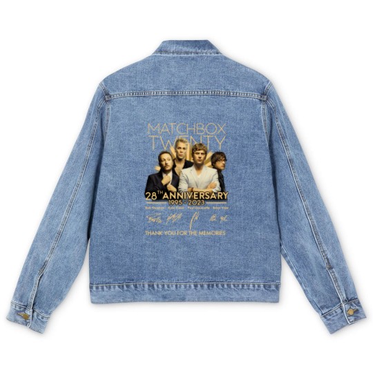 Discover 28 Years Of Matchbox Twenty Band Men's Denim Jackets
