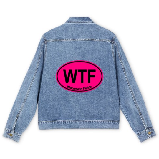 Discover WTF - Welcome to Florida (HOT PINK) - Wtf Welcome To Florida - Men's Denim Jackets