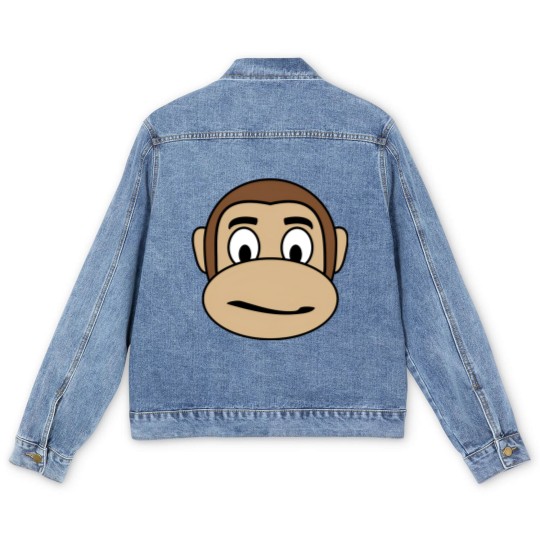 Discover Monkey Emoji - skeptical Men's Denim Jackets
