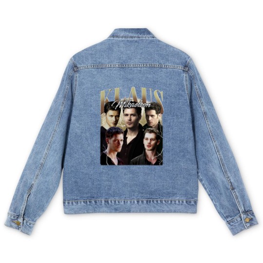 Discover Klaus Mikaelson Vintage Men's Denim Jackets, Gift For Women and Man Unisex Men's Denim Jackets