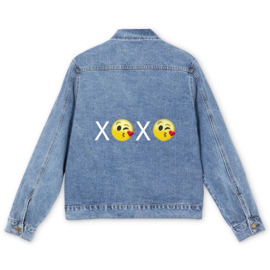 Discover "XOXO" Emojis Men's Denim Jackets
