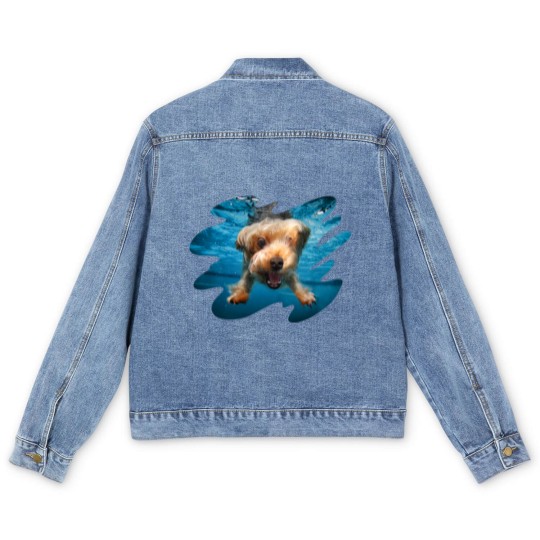 Discover Underwater Dogs Brady by Seth Casteel Men's Denim Jackets