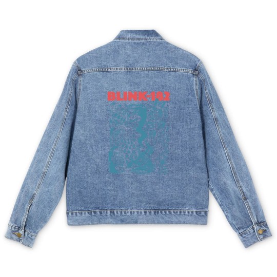 Discover Blink Vintage 182 Men's Denim Jackets, World Tour Men's Denim Jackets, Vintage Retro Men's Denim Jackets, Blink Retro 182 Fans Lover Gift