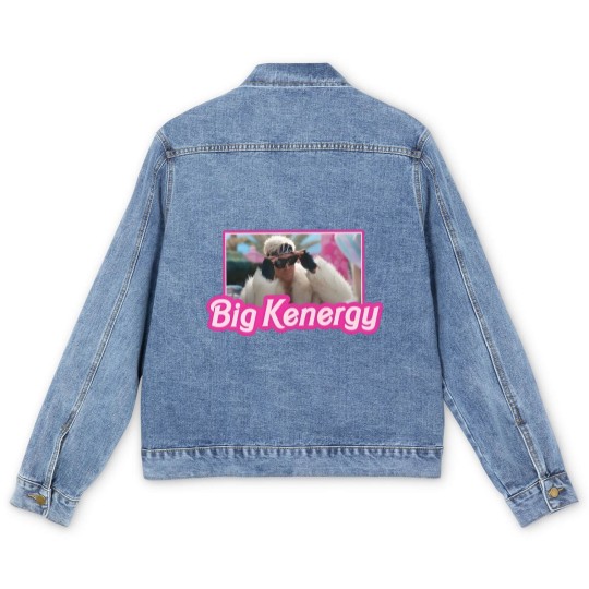 Discover I am Kenough Big Kenergy Men's Denim Jackets, Barbie Inspired Men's Denim Jackets
