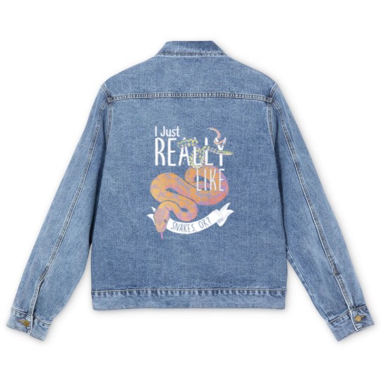 Discover Snake I Just Really Like Snakes, O K Men's Denim Jackets