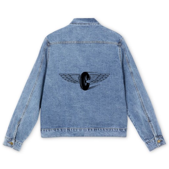 Discover wheel wings Men's Denim Jackets