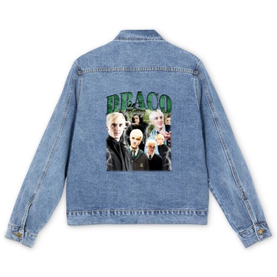 Discover Tom Felton 90s Vintage Men's Denim Jackets, Draco Malfoy Men's Denim Jackets, Draco Malfoy Merch, Harry Potter